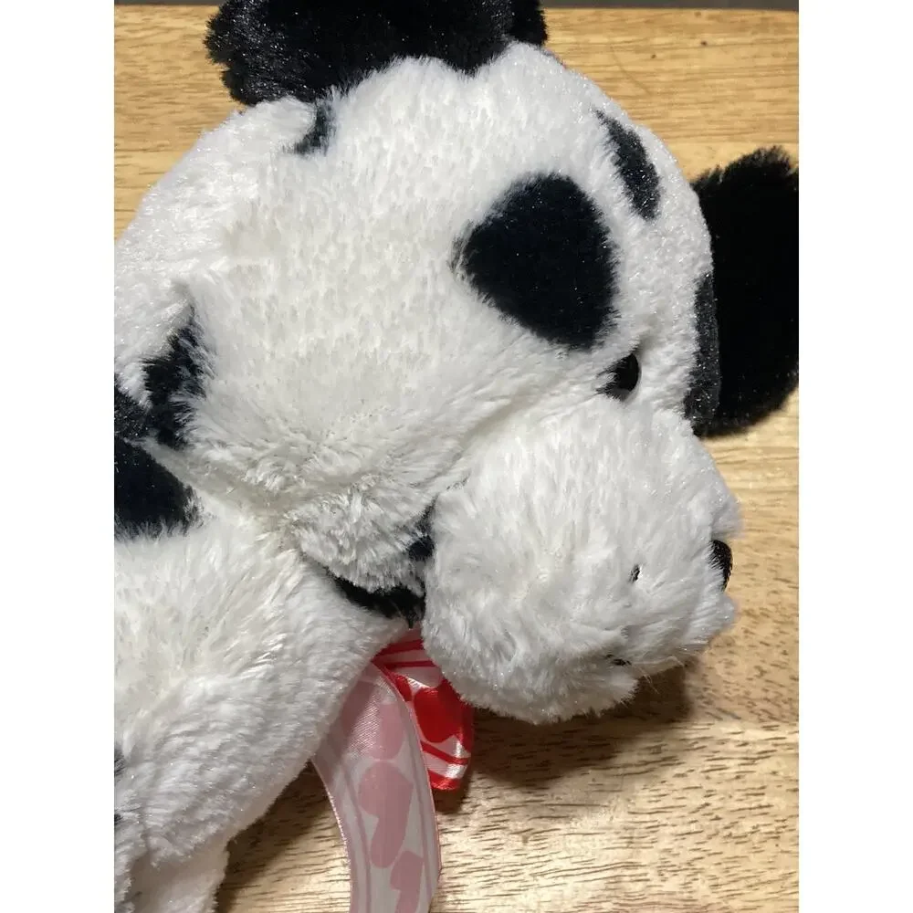 Hugfun International‎ Dog Plush Puppy Black and white polka dot Stuffed animal